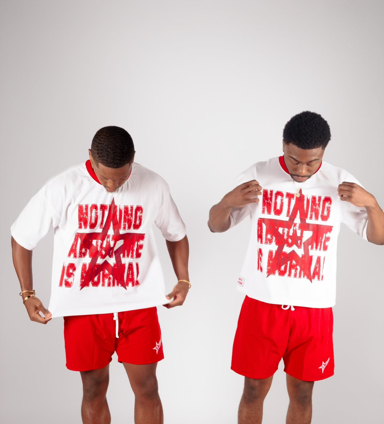 NOTHING IS NORMAL CLASSIC TEE " RED "