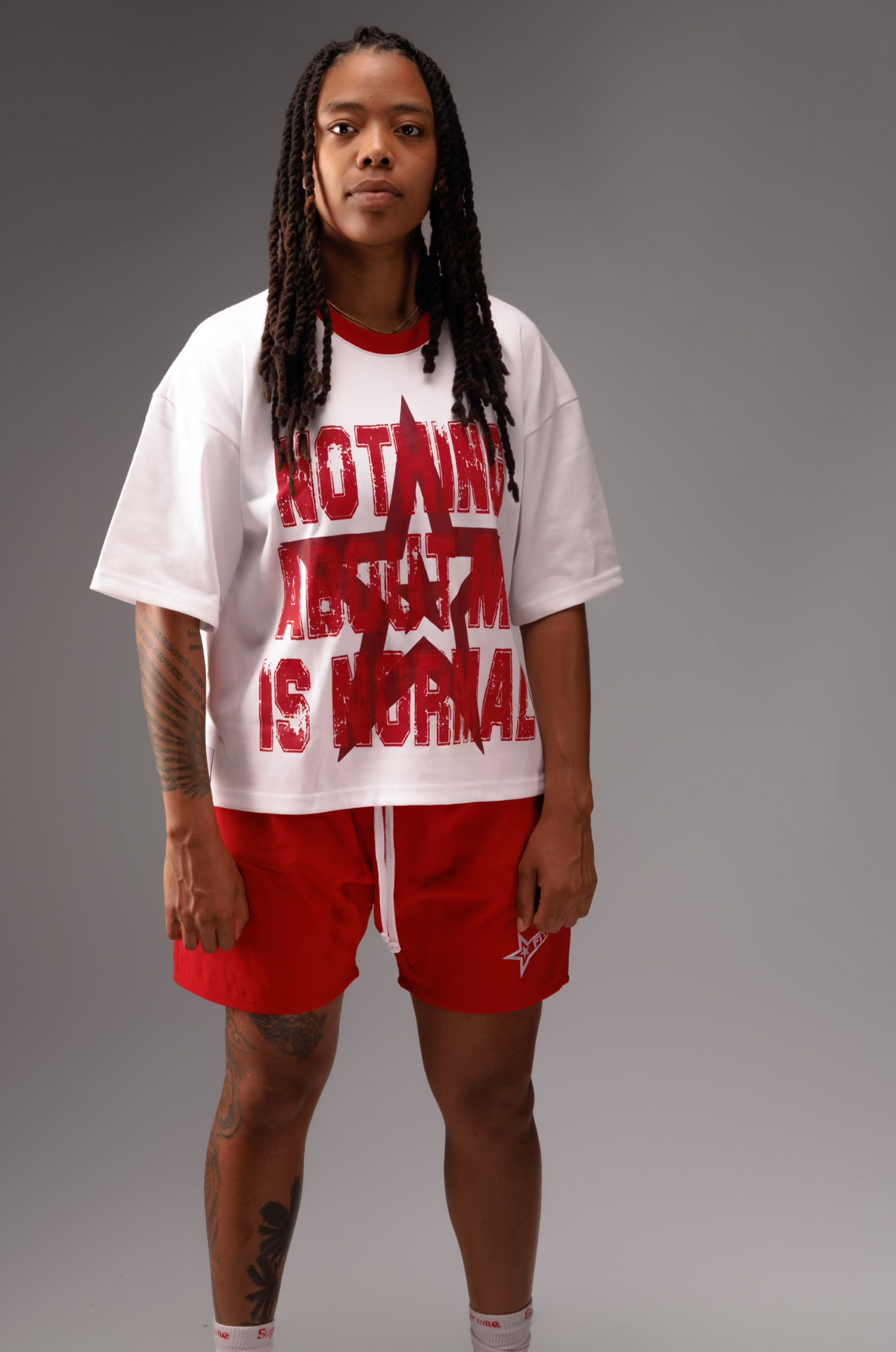 NOTHING IS NORMAL CLASSIC TEE " RED "