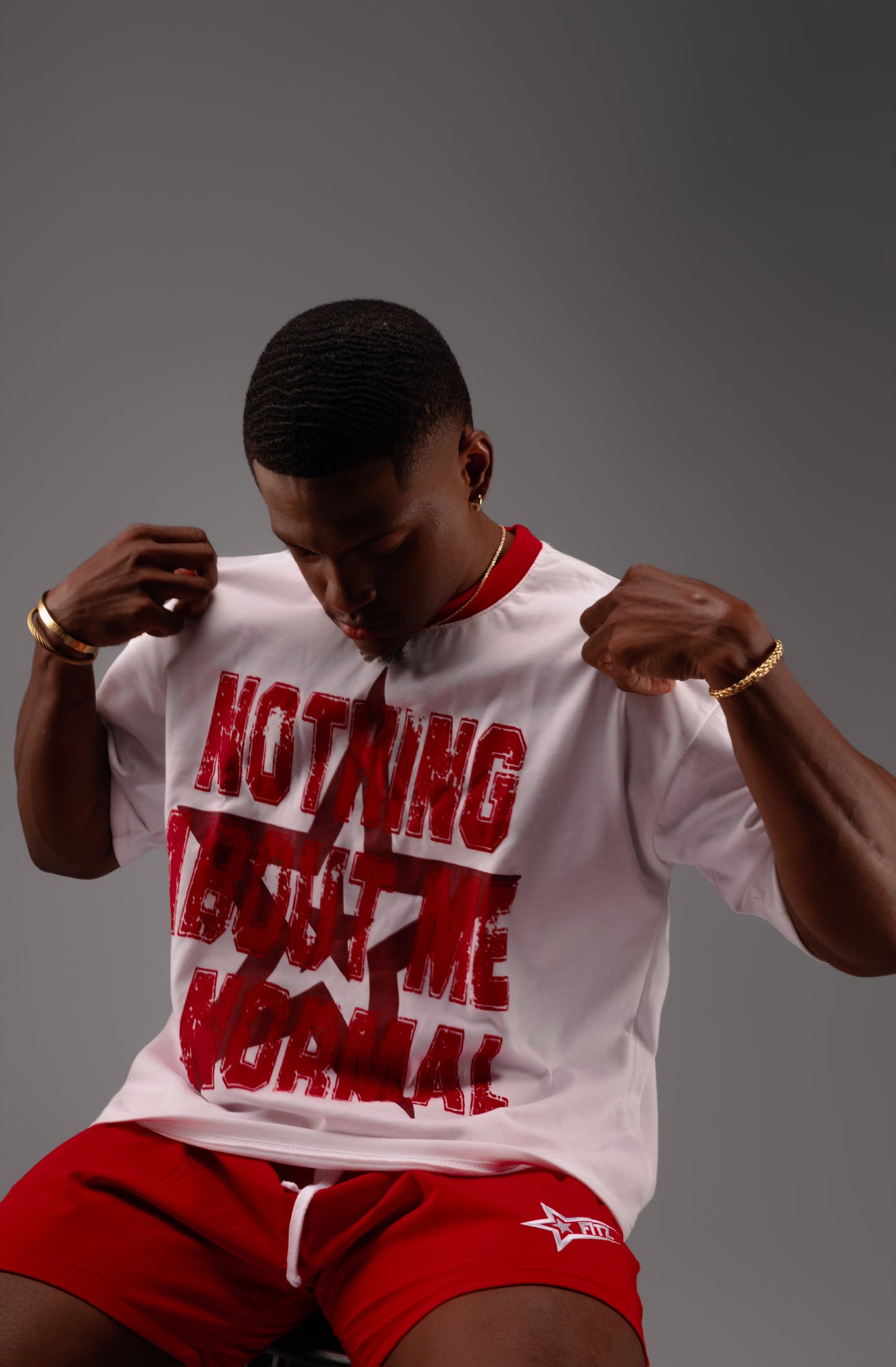 NOTHING IS NORMAL CLASSIC TEE " RED "